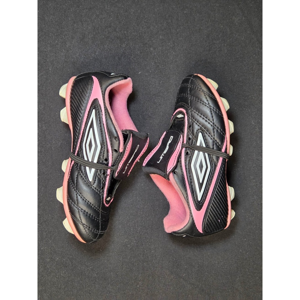 Umbro Girls Corsica Revolution Soccer Cleats Black Pink YFW00317 Size 9K